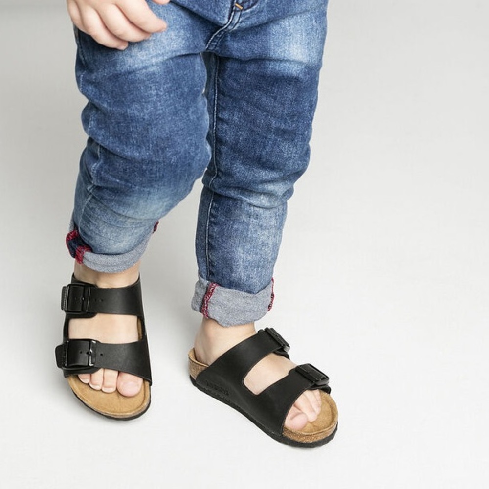 Birkenstock Kids Arizona Cork Sandals Black